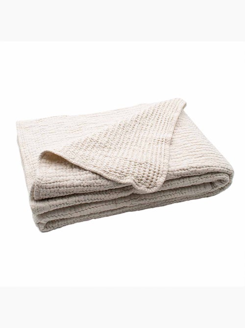 Coperta reversibile in cotone a nido d'ape - Kiabi Coperta reversibile in cotone a nido d'ape - Kiabi