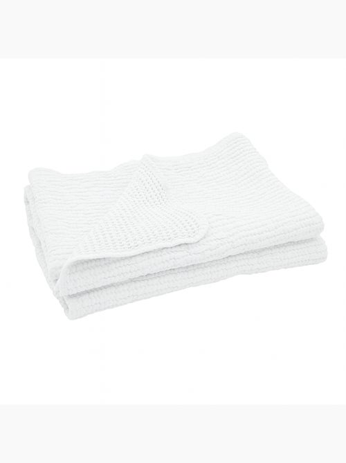 Coperta reversibile in cotone a nido d'ape - Kiabi Coperta reversibile in cotone a nido d'ape - Kiabi