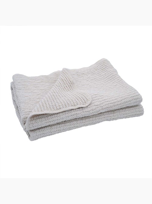 Coperta reversibile in cotone a nido d'ape - Kiabi Coperta reversibile in cotone a nido d'ape - Kiabi