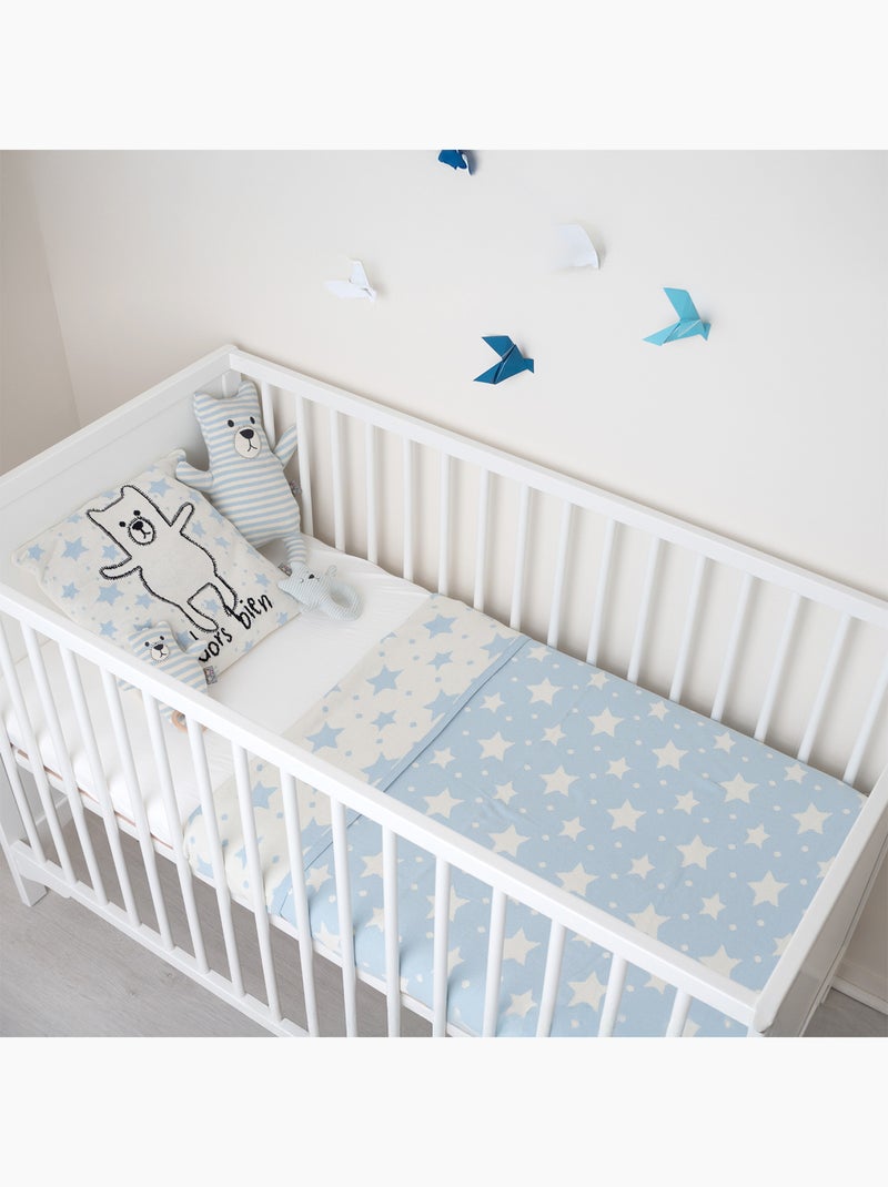 Coperta reversibile in cotone biologico gots, stelle | sevira kids | sevira kids Blu - Kiabi