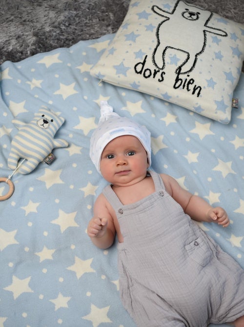 Coperta reversibile in cotone biologico gots, stelle | sevira kids | sevira kids - Kiabi Coperta reversibile in cotone biologico gots, stelle | sevira kids | sevira kids - Kiabi