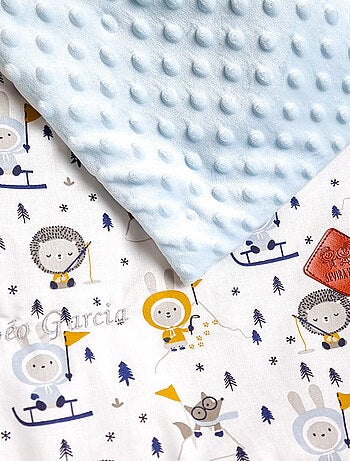 Coperta reversibile in minky, eskimo | sevira kids | sevira kids