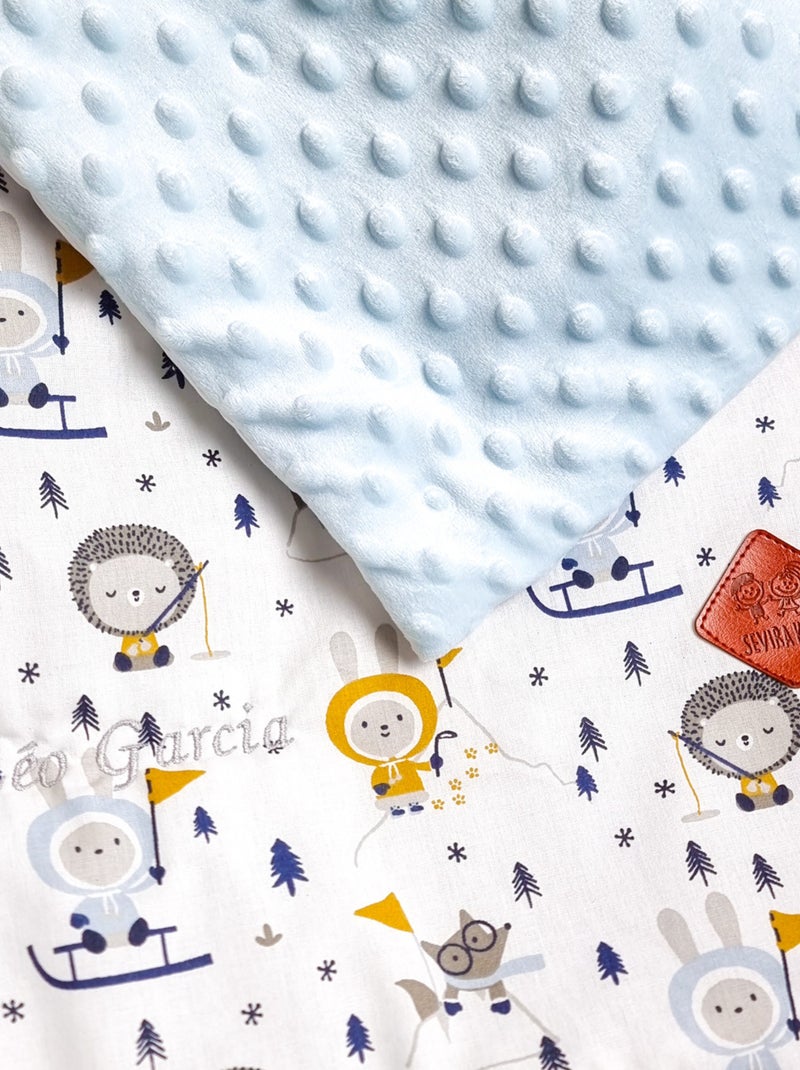 Coperta reversibile in minky, eskimo | sevira kids | sevira kids Blu - Kiabi
