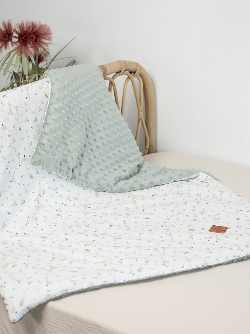Coperta reversibile in minky per bambini | sevira kids | sevira kids Verde acqua - Kiabi