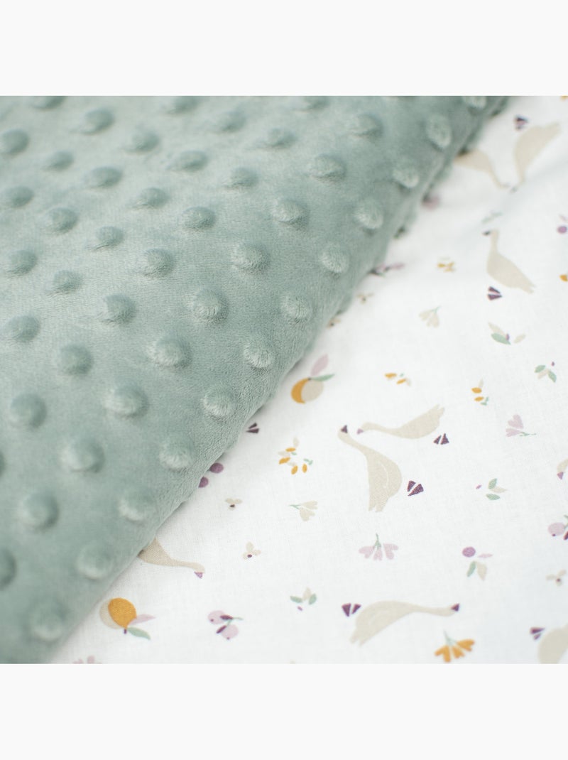 Coperta reversibile in minky per bambini | sevira kids | sevira kids Verde acqua - Kiabi