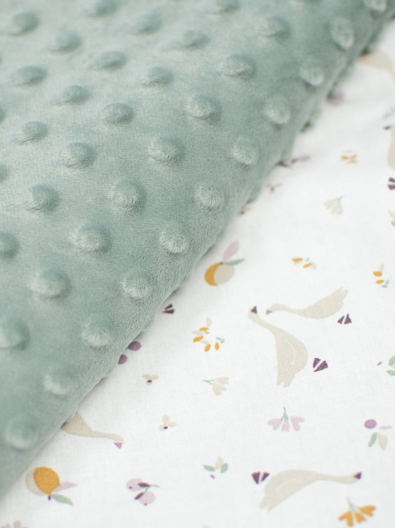 Coperta reversibile in minky per bambini | SEVIRA KIDS Verde acqua - Kiabi