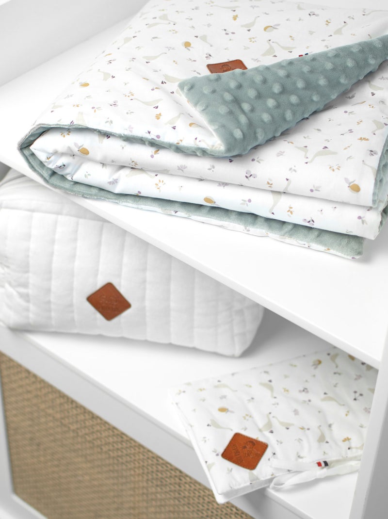 Coperta reversibile in minky per bambini | SEVIRA KIDS Verde acqua - Kiabi
