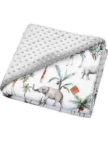 Coperta reversibile in minky, safari | SEVIRA KIDS