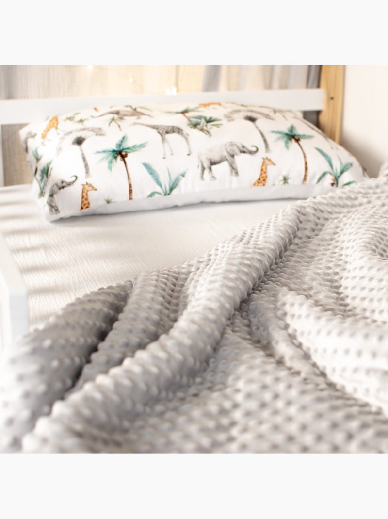 Coperta reversibile in minky, safari | sevira kids | sevira kids Grigio - Kiabi