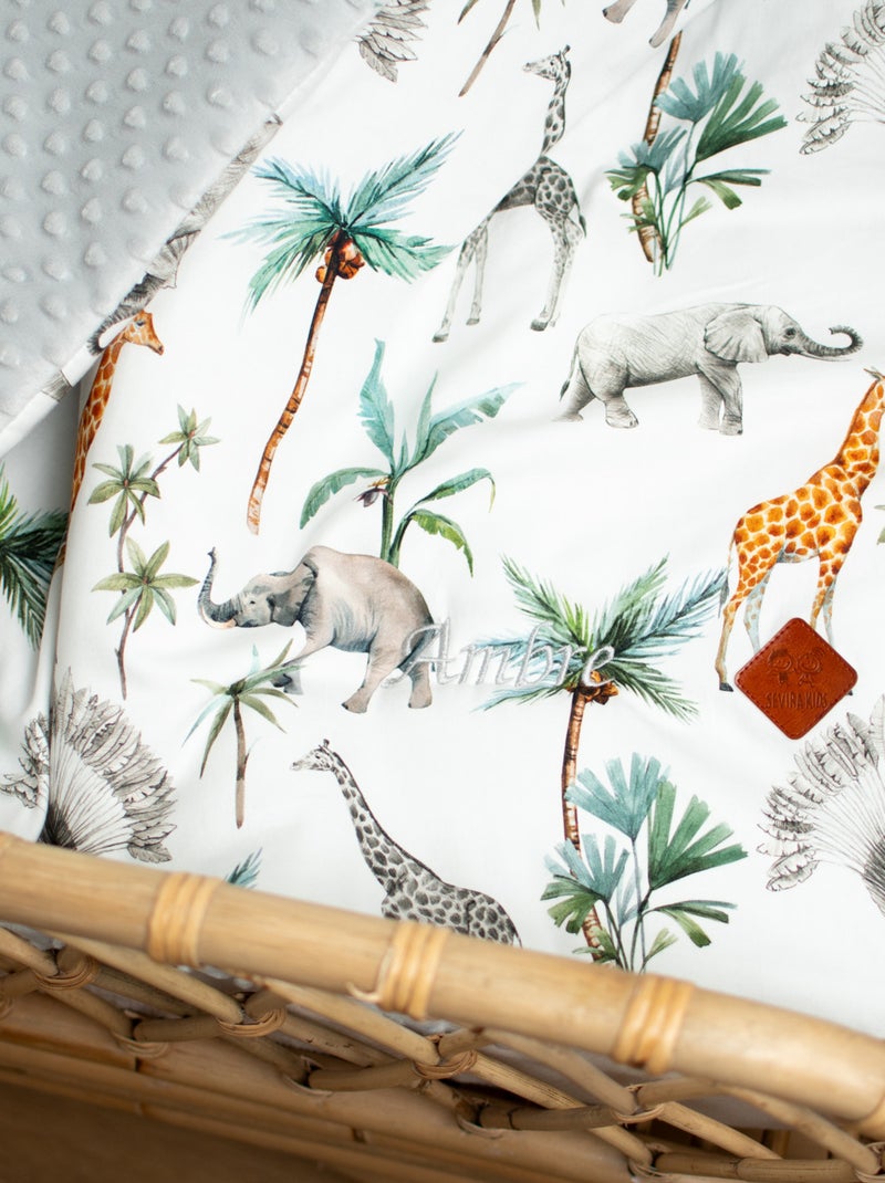 Coperta reversibile in minky, safari | sevira kids | sevira kids Grigio - Kiabi