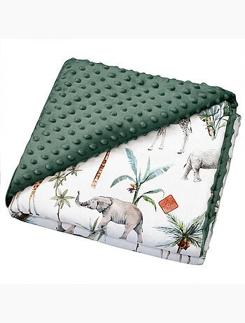 Coperta reversibile in minky, safari | sevira kids | sevira kids