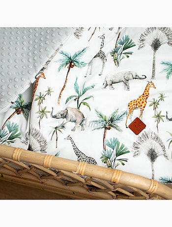 Coperta reversibile in minky, safari | sevira kids | sevira kids
