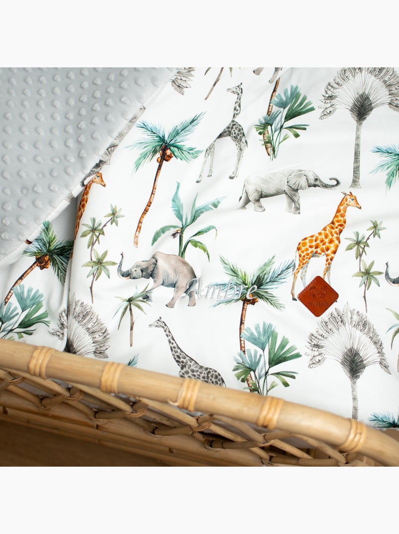 Coperta reversibile in minky, safari | sevira kids | sevira kids Verde - Kiabi