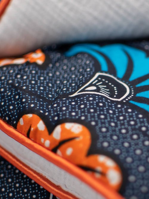 Coperta reversibile in mussola di cotone e tessuto wax | SEVIRA KIDS - Kiabi