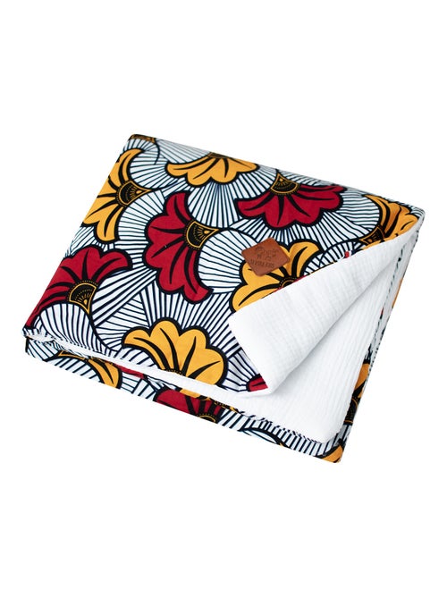 Coperta reversibile in mussola di cotone e tessuto wax | SEVIRA KIDS - Kiabi