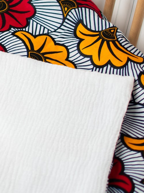 Coperta reversibile in mussola di cotone e tessuto wax | SEVIRA KIDS - Kiabi
