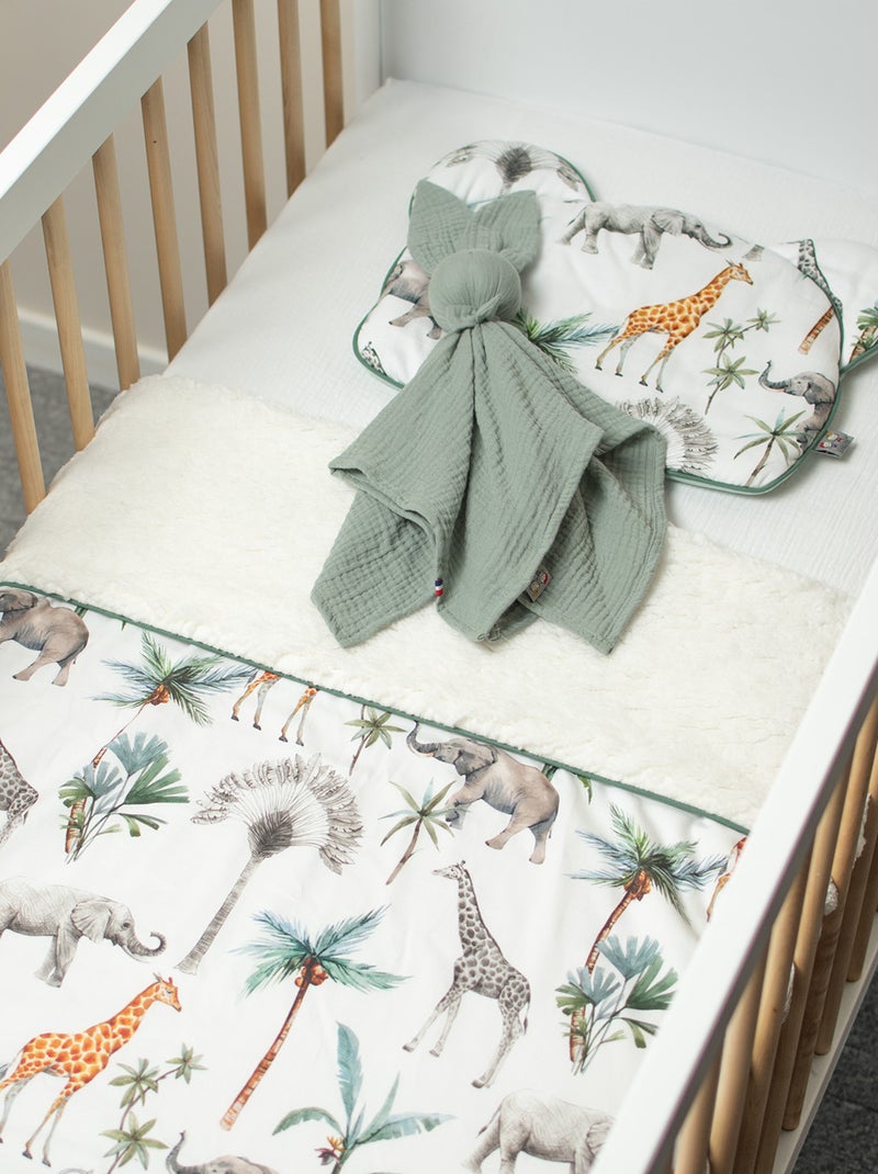 Coperta reversibile in sherpa, safari | sevira kids | sevira kids Bianco - Kiabi