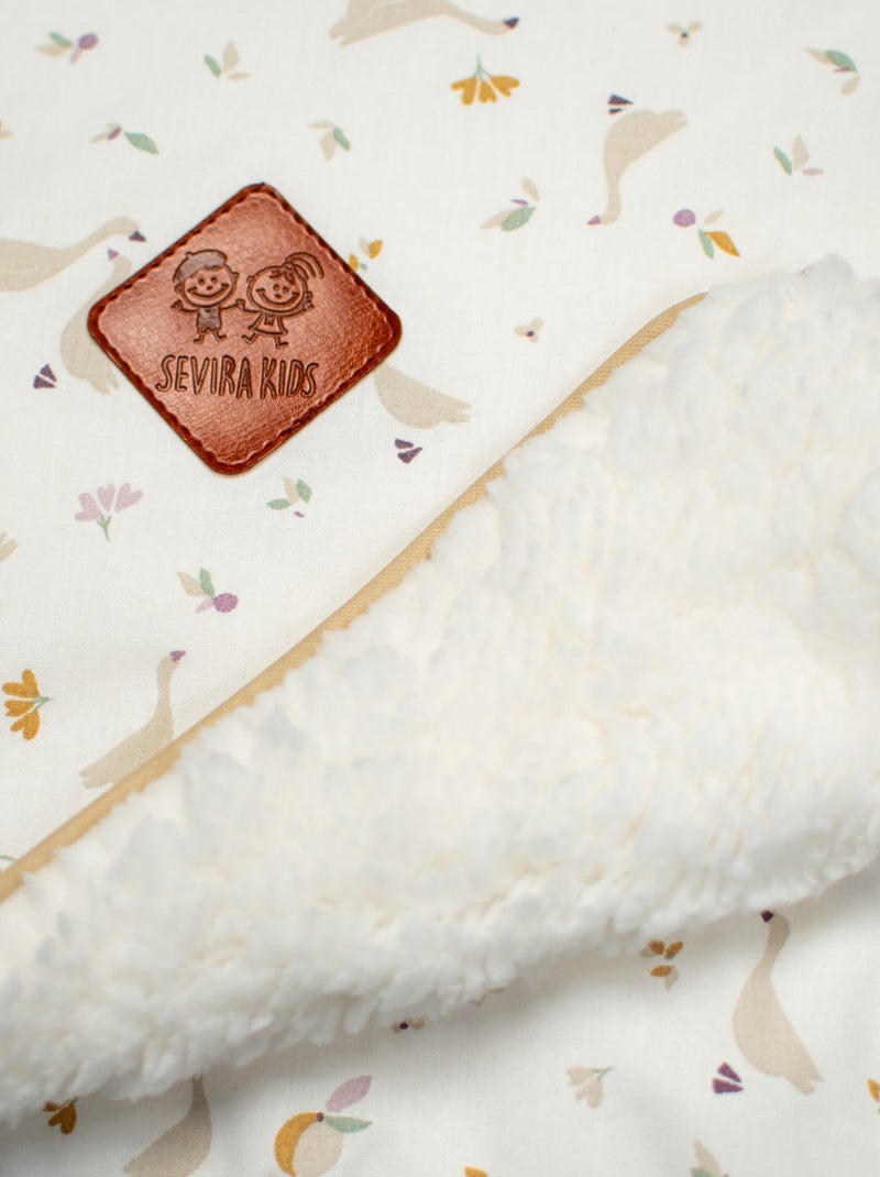 Coperta reversibile in sherpa, sidonia | sevira kids | sevira kids Bianco - Kiabi