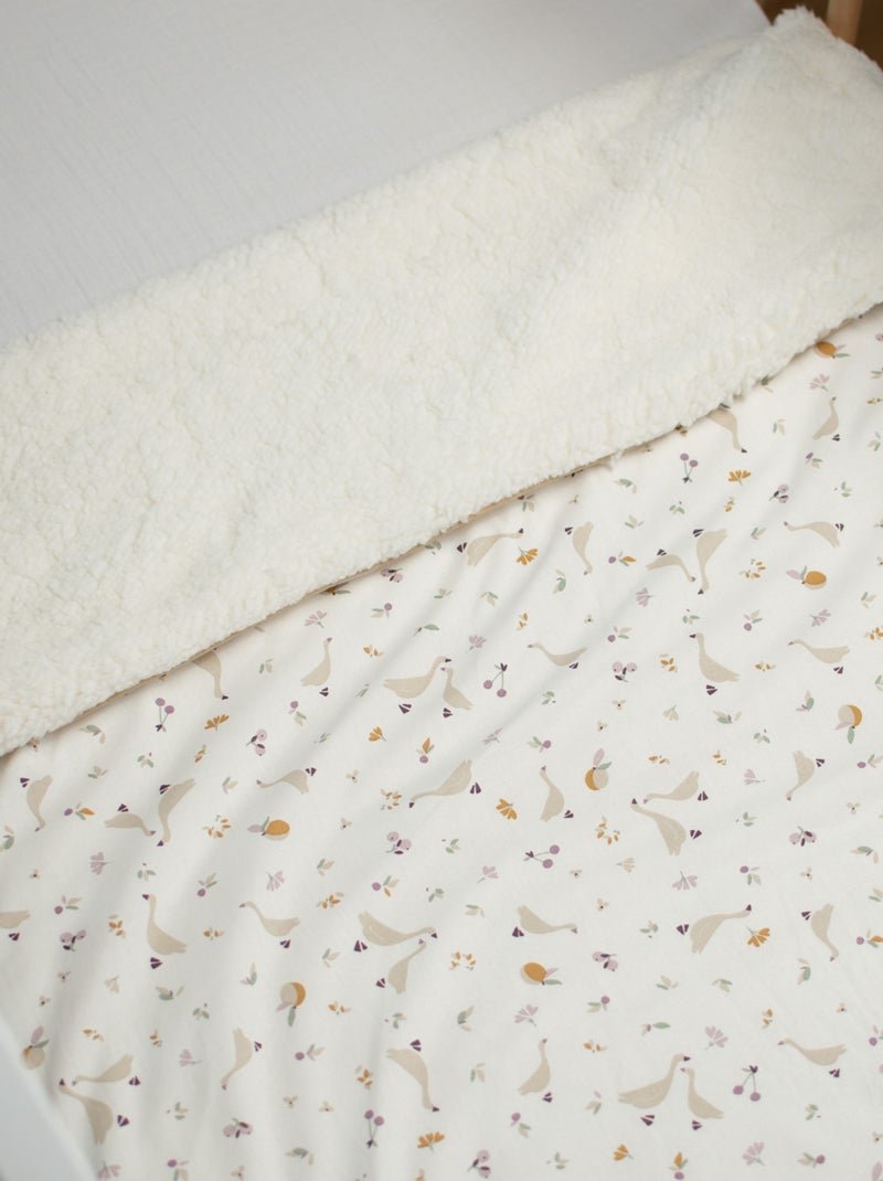 Coperta reversibile in sherpa, sidonia | sevira kids | sevira kids Bianco - Kiabi