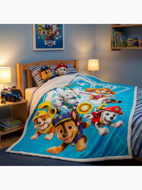 Coperta Sherpa Paw Patrol 120x150cm - Kiabi Coperta Sherpa Paw Patrol 120x150cm - Kiabi