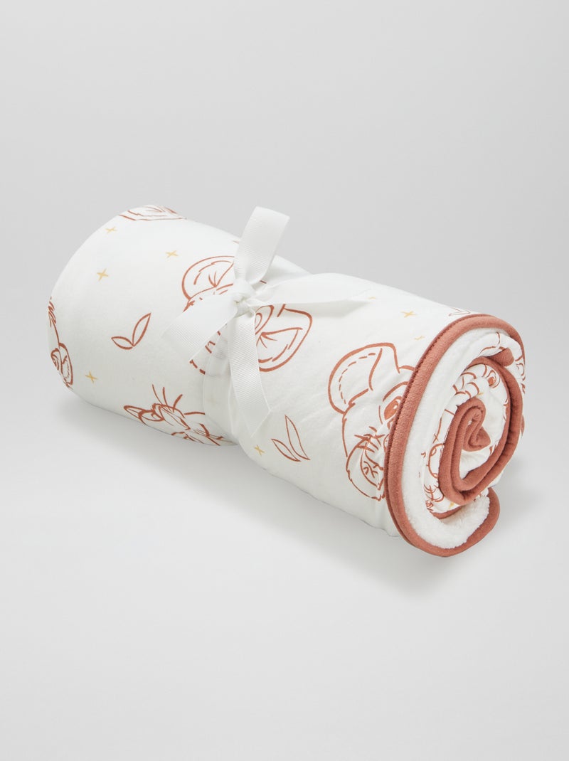 Coperta 'Simba' 'Disney' foderata in pile BIANCO - Kiabi