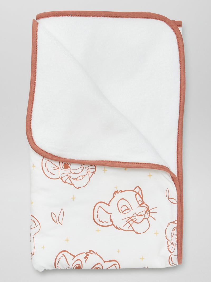 Coperta 'Simba' 'Disney' foderata in pile BIANCO - Kiabi