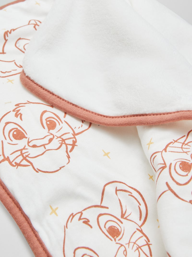 Coperta 'Simba' 'Disney' foderata in pile BIANCO - Kiabi