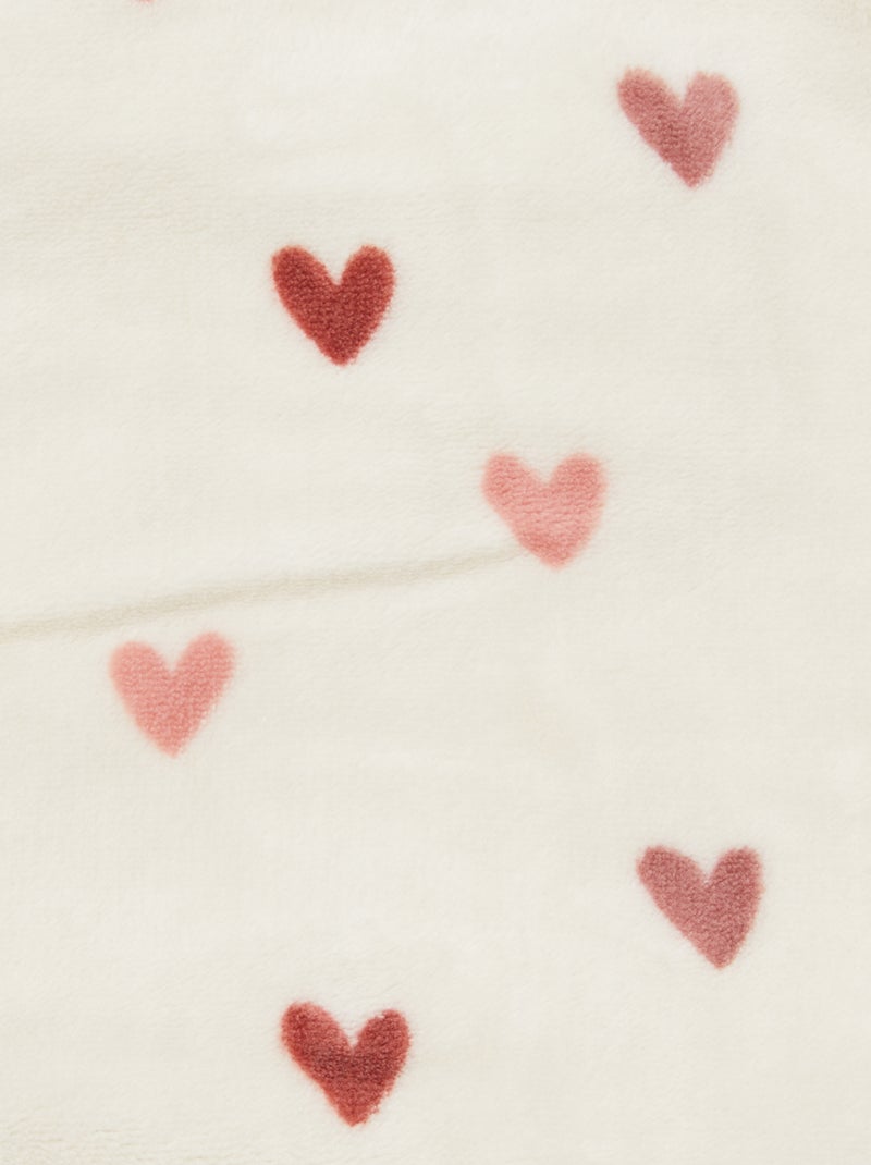 Coperta stampata con effetto pile/doudou ROSA - Kiabi