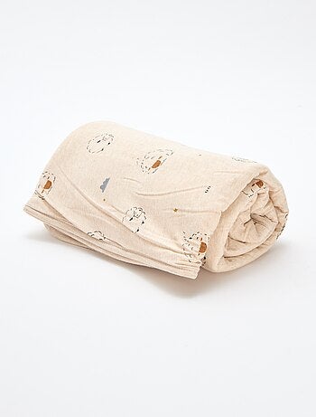 Coperta stampata con interno effetto pile