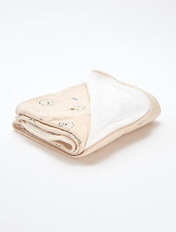 Coperta stampata con interno effetto pile