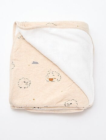 Coperta stampata con interno effetto pile