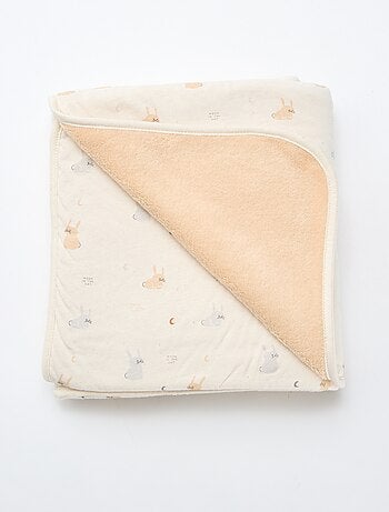 Coperta stampata con interno effetto pile