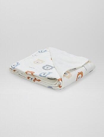 Coperta stampata con interno effetto pile