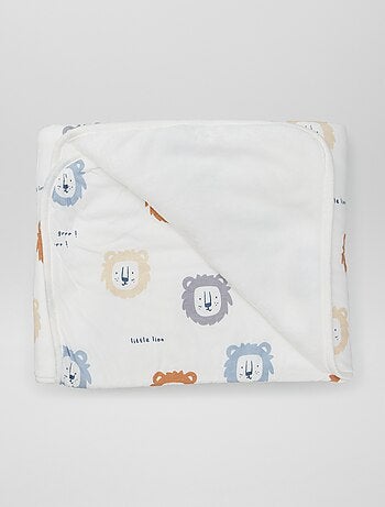 Coperta stampata con interno effetto pile