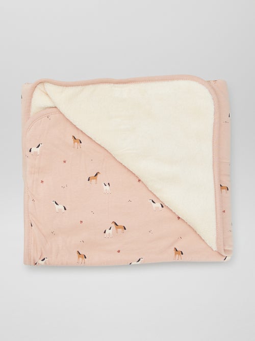 Coperta stampata con interno in pile - Kiabi