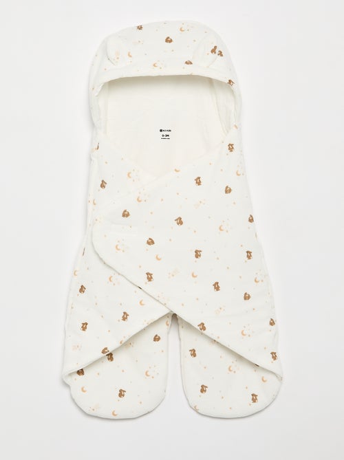 Coperta stampata in cotone jersey e pile - Kiabi
