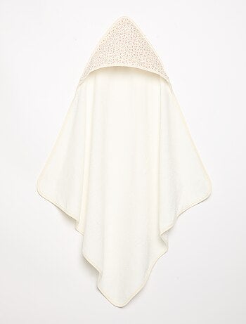 Coperta stampata in cotone jersey e pile