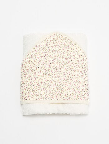Coperta stampata in cotone jersey e pile