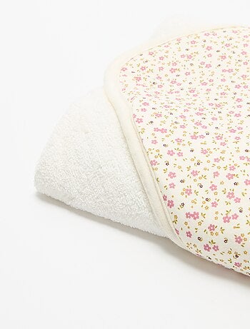 Coperta stampata in cotone jersey e pile