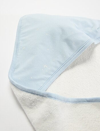 Coperta stampata in cotone jersey e pile