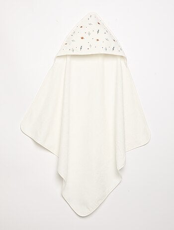 Coperta stampata in cotone jersey e pile