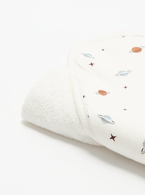 Coperta stampata in cotone jersey e pile - Kiabi Coperta stampata in cotone jersey e pile - Kiabi