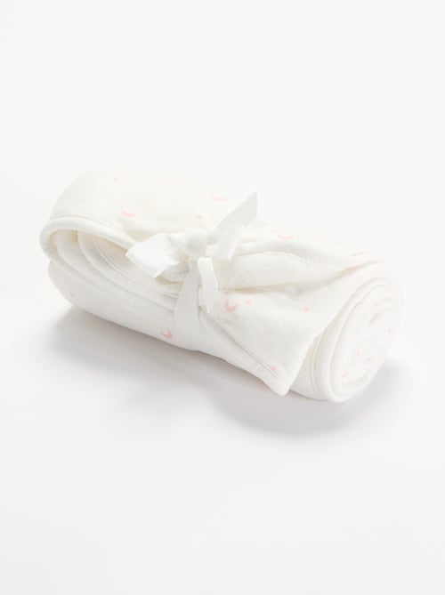Coperta stampata in cotone jersey e pile - Kiabi Coperta stampata in cotone jersey e pile - Kiabi