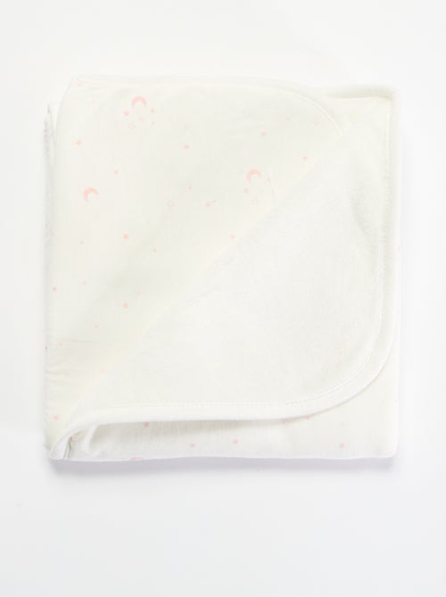 Coperta stampata in cotone jersey e pile - Kiabi Coperta stampata in cotone jersey e pile - Kiabi