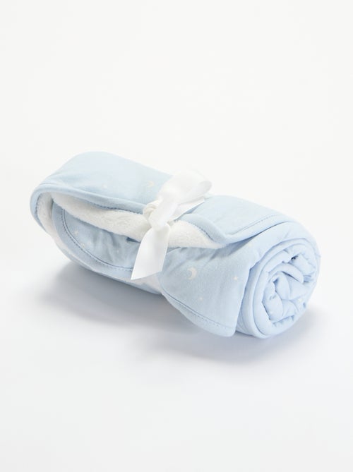 Coperta stampata in jersey di cotone e pile - Kiabi Coperta stampata in jersey di cotone e pile - Kiabi
