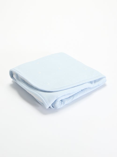 Coperta stampata in jersey di cotone e pile - Kiabi Coperta stampata in jersey di cotone e pile - Kiabi