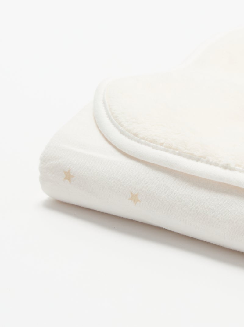 Coperta stampata in pile Bianco - Kiabi