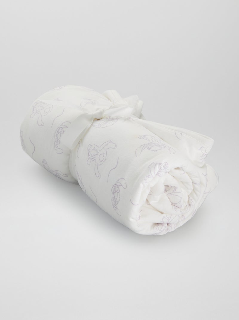 Coperta 'Stitch' in jersey - BIANCO - Kiabi