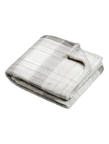 Coperta tartan plaid in finta pelliccia