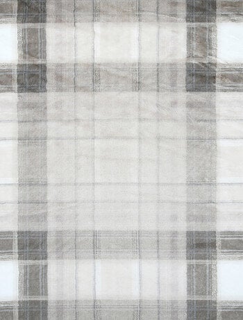 Coperta tartan plaid in finta pelliccia